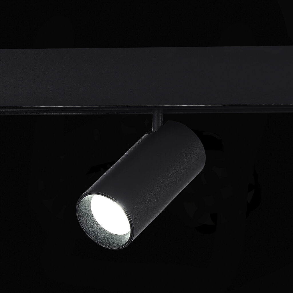 ST375.406.12.1 Магнитный трековый светильник SMART Черный LED 1*12W 2700K-6500K 1 080Lm Ra90 36о IP2 SKYLINE 48