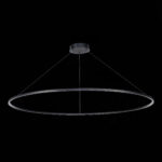 ST605.403.72 Cветильник подвесной SMART ST-Luce Черный/Белый LED 1*72W 2800-6500K AURA