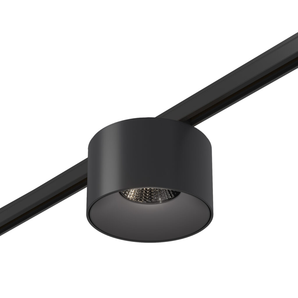 ST669.446.05 Магнитный трековый светильник Черный LED 1*5W 4000K 350Lm Ra>90 36° IP20 D60xH37 24V SUPER5