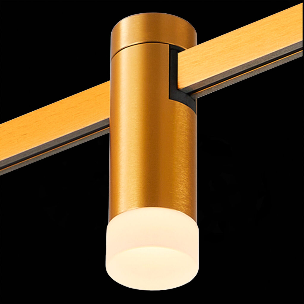 ST812.206.03 Магнитный трековый светильник FARM Золотистый LED 1*3W 3000K 93Lm Ra90 120 IP20 D29xH90 FARM
