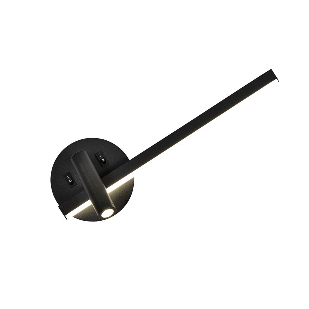 4169-2W, настенный светильник, D120xW360xH130, LEDx7W + 1xLEDx3W, 450LM, 4000K, , switch