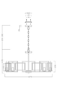 Подвесной светильник Maytoni H009PL-08G