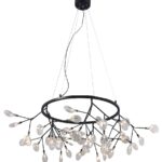 Светильник подвесной Crystal Lux EVITA SP45 D BLACK/TRANSPARENT