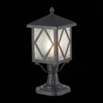 SL084.405.01 Светильник уличный наземный ST-Luce Черный/Черный, Прозрачный E27 1*60W LORNE