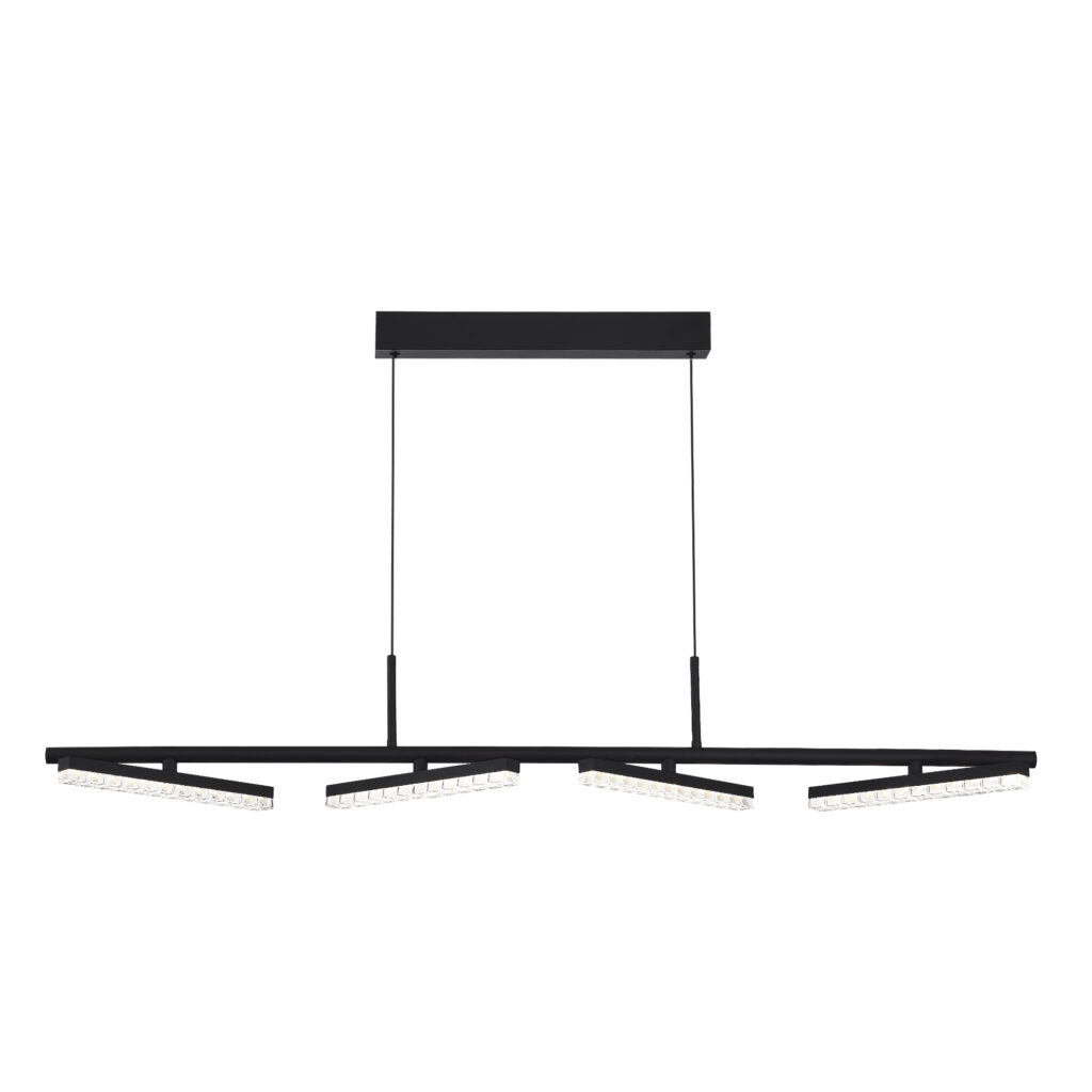 SL1018.403.04 Светильник подвесной ST-Luce черный/прозрачный LED 1*32W 4000K EUCLIDICS