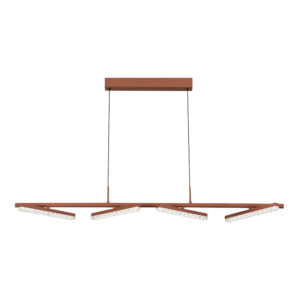 SL1018.603.04 Светильник подвесной ST-Luce терракотовый/прозрачный LED 1*32W 4000K EUCLIDICS
