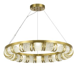 SL6011.313.01 Светильник подвесной ST-Luce Латунь/Прозрачный LED 1*65W ESME