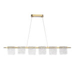SL6021.203.36 Светильник подвесной ST-Luce золотистый/прозрачный LED 1*36W 3000K VOILE