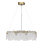 SL6021.203.54 Светильник подвесной ST-Luce золотистый/прозрачный LED 1*54W 3000K VOILE