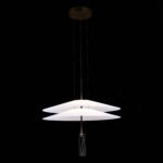 SL6101.403.01 Люстра подвесная ST-Luce Черный/Белый LED 1*15W 3000K ISOLA