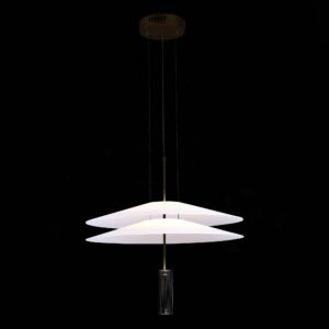 SL6101.403.01 Люстра подвесная ST-Luce Черный/Белый LED 1*15W 3000K ISOLA