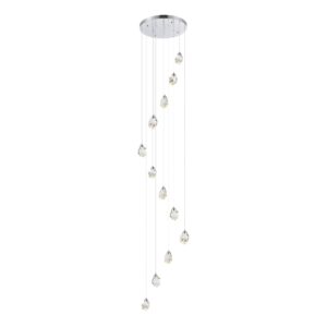 SL6114.103.12 Светильник подвесной ST-Luce Хром/Прозрачный LED 12*3W 3000K CASCATO