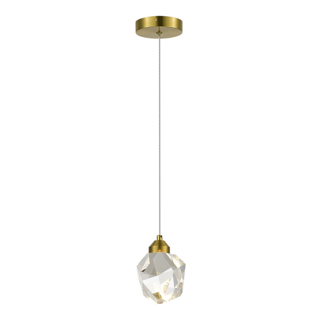 SL6114.203.01 Подвес ST-Luce Золотистый/Прозрачный LED 1*3W 3000K CASCATO