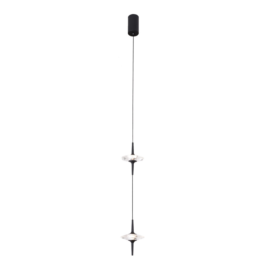 SL6231.403.02 Светильник подвесной ST-Luce Черный/Прозрачный LED 2*5W 4000K ZENITH