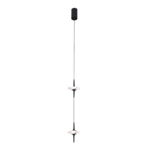 SL6231.403.02 Светильник подвесной ST-Luce Черный/Прозрачный LED 2*5W 4000K ZENITH