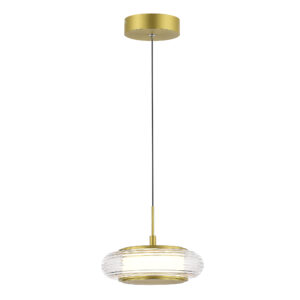 SL6239.203.01 Светильник подвесной ST-Luce золото/прозрачный LED 1*7W 3000K FRITTELA
