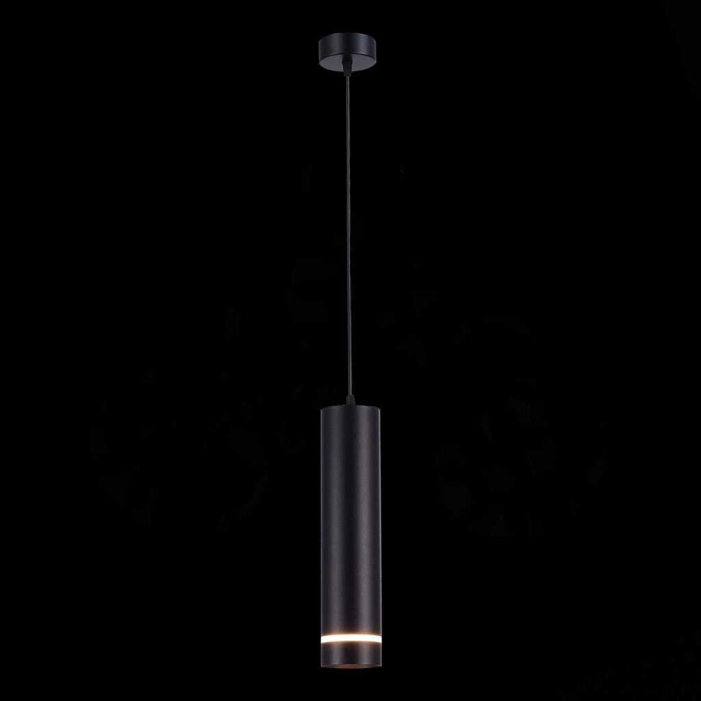 ST115.443.12 Светильник подвесной Черный LED 1*12W 4000K 936Lm Ra>90 120° IP20 D80xH300 165-265V Подвесные светильники