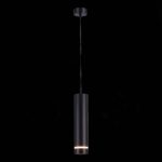 ST115.443.12 Светильник подвесной Черный LED 1*12W 4000K 936Lm Ra>90 120° IP20 D80xH300 165-265V Подвесные светильники