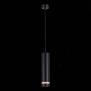 ST115.443.12 Светильник подвесной Черный LED 1*12W 4000K 936Lm Ra>90 120° IP20 D80xH300 165-265V Подвесные светильники