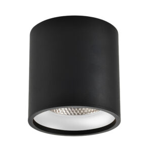 ST165.442.12 Светильник потолочный Черный LED 1*12W 4000K 840Lm Ra>90 36° IP44 D80xH85 85-265V Накладные светильники