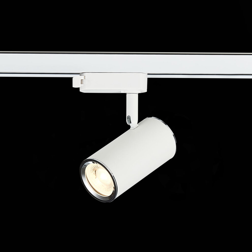 ST301.506.01 Св-к трек. Белый GU10 1*50W  IP20 L104xW54xH111 220V Без ламп BASE