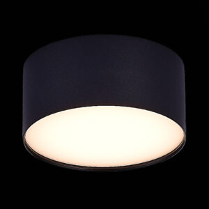 ST606.432.12 Светильник потолочный Черный LED 1*12W 3000K 1 080Lm Ra>85 120° IP20 D120xH55 185-265V Накладные светильники