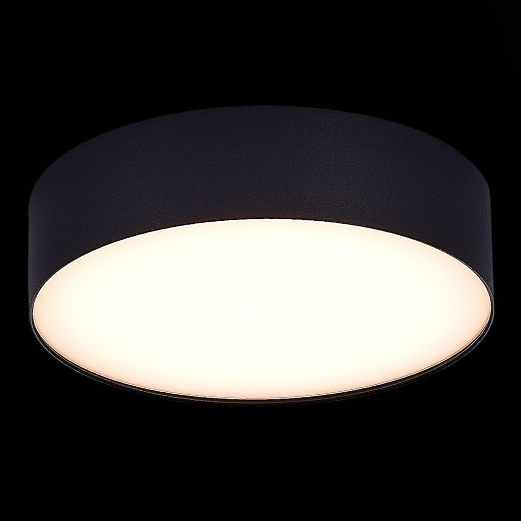 ST606.432.27 Светильник потолочный Черный LED 1*27W 3000K 2 430Lm Ra>90 120° IP20 D220xH55 185-265V Накладные светильники