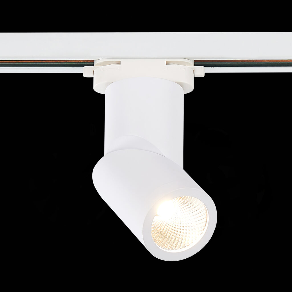 ST650.546.10 Св-к трек. Белый LED 1*10W 4000K 800Lm Ra>90 38° IP20 D60xH190 165-265V BASE