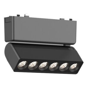 ST675.436.06 Магнитный трековый светильник Черный LED 1*6W 3000K 360Lm Ra>90 IP20 L122xW26xH80 48V SKYFLAT