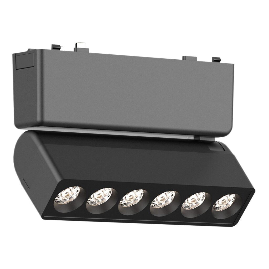 ST675.446.06 Магнитный трековый светильник Черный LED 1*6W 4000K 360Lm Ra>90 IP20 L122xW26xH81 48V SKYFLAT