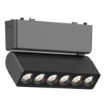 ST675.446.06 Магнитный трековый светильник Черный LED 1*6W 4000K 360Lm Ra>90 IP20 L122xW26xH81 48V SKYFLAT