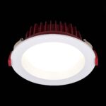 ST752.538.07DALI Св-к встр. Белый LED 1*7W 3000K 560Lm Ra80 100о IP44 D115xH47 100-240VV Встраиваемые светильники